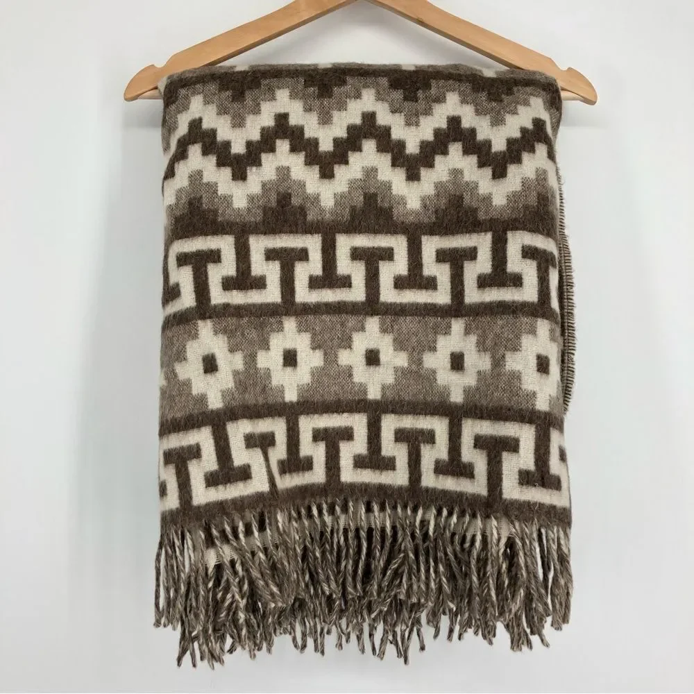 Incalpaca TPX Alpaca Superfine Inca 1‎ Blanket Throw Geometric Aztec Peruvian